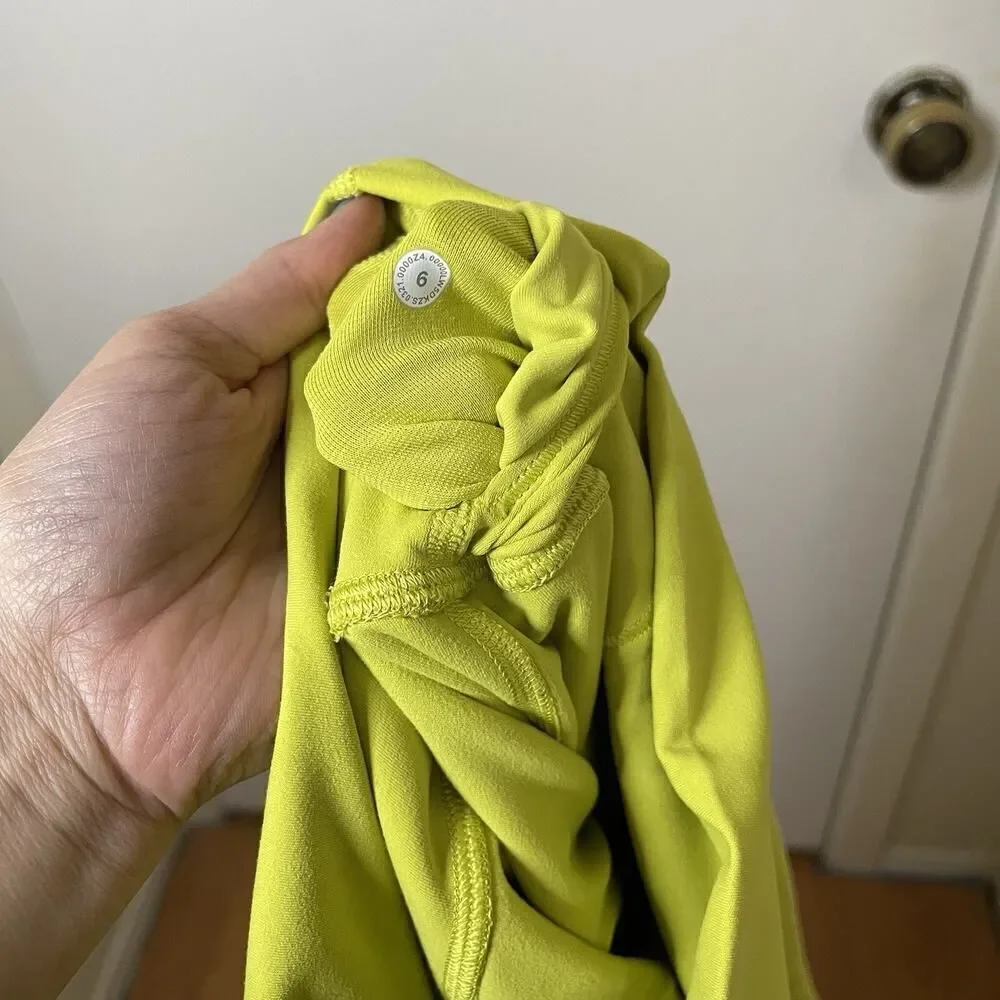Lululemon Align high rise electric yellow leggings size 6